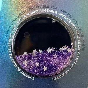 Galaxy Purple Popsocket Glitter Liquid PopSocket Cell Phones